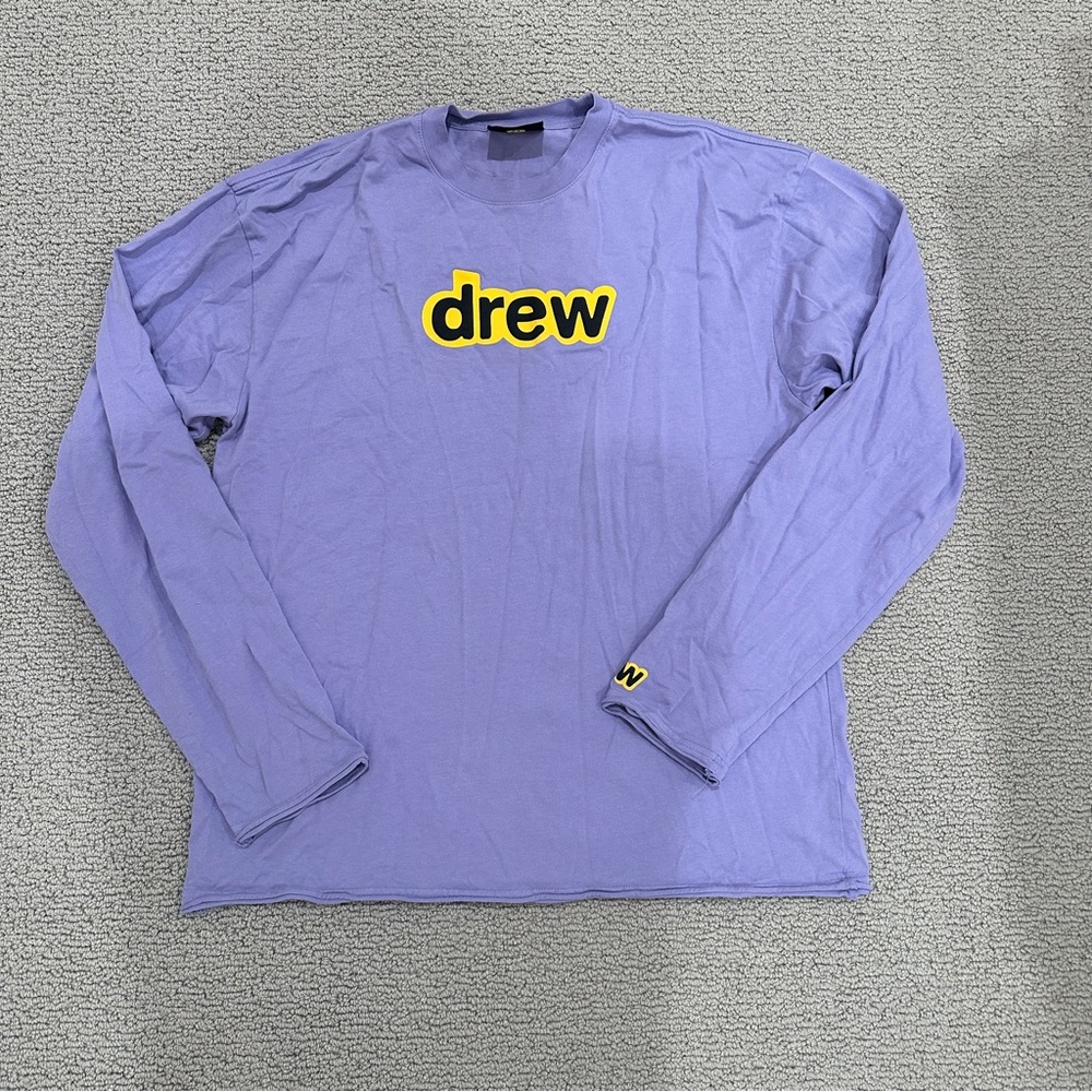 Justin Bieber Drew House Lavender Long Sleeve Tee Size S (unisex)